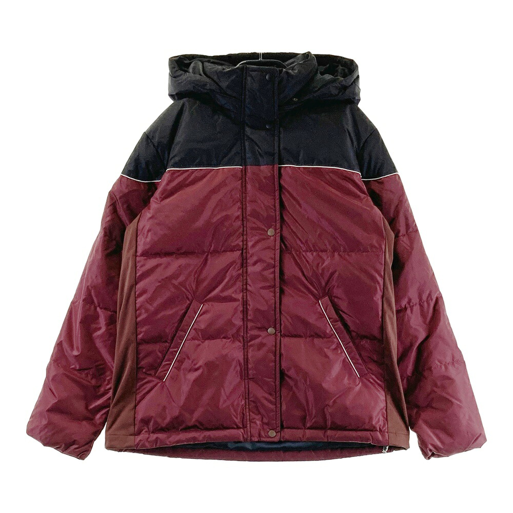 MUNSING WEAR マンシングウェア 2023年モデル 2WAY ダウン ジップジャケット レッド系 M 【中古】ゴルフウェア レディース