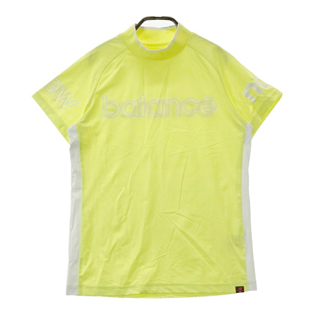 NEW BALANCE GOLF ニューバランス 2023年モデル ハイネック 半袖Tシャツ イエロー系 2 【中古】ゴルフウェア レディース