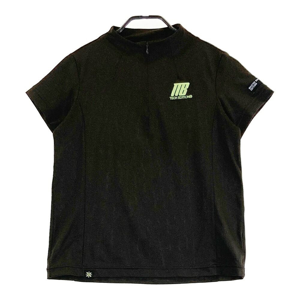 MASTER BUNNY EDITION マスターバニーエディション 2025年モデル ハーフジップ 半袖Tシャツ ブラウン系 0 【中古】ゴルフウェア レディース