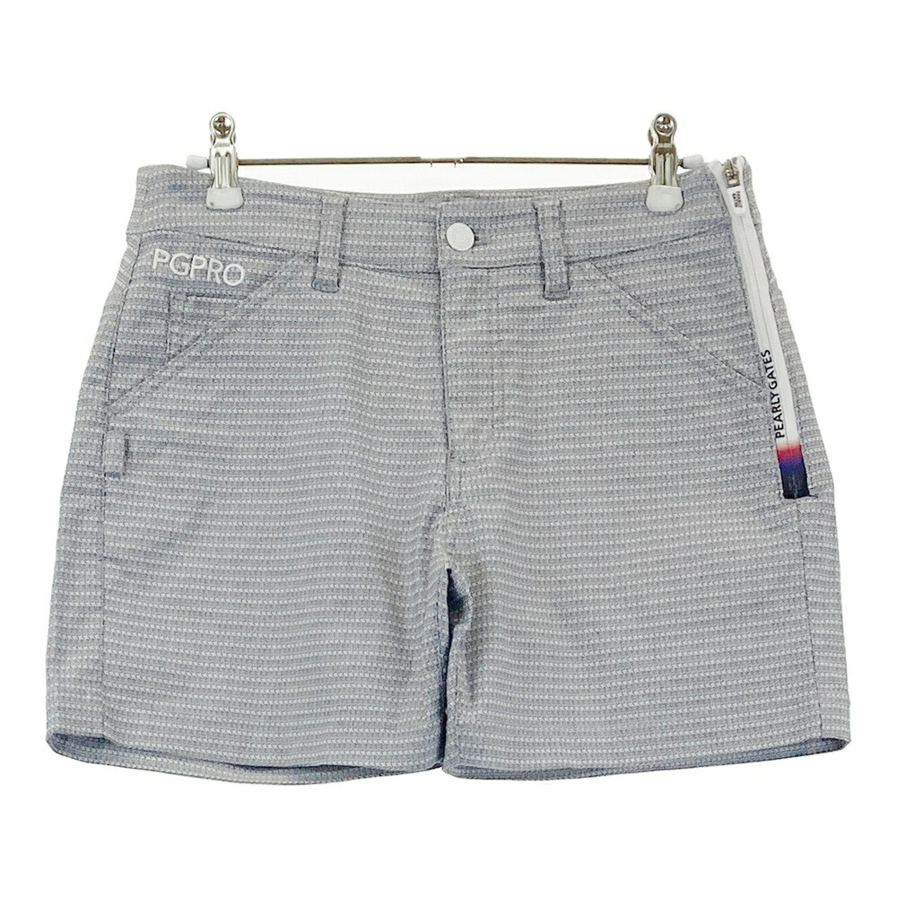 PEARLY GATES パーリーゲイツ 2024年モデル ショートパンツ 総柄 ネイビー系 0 【中古】ゴルフウェア レディース
