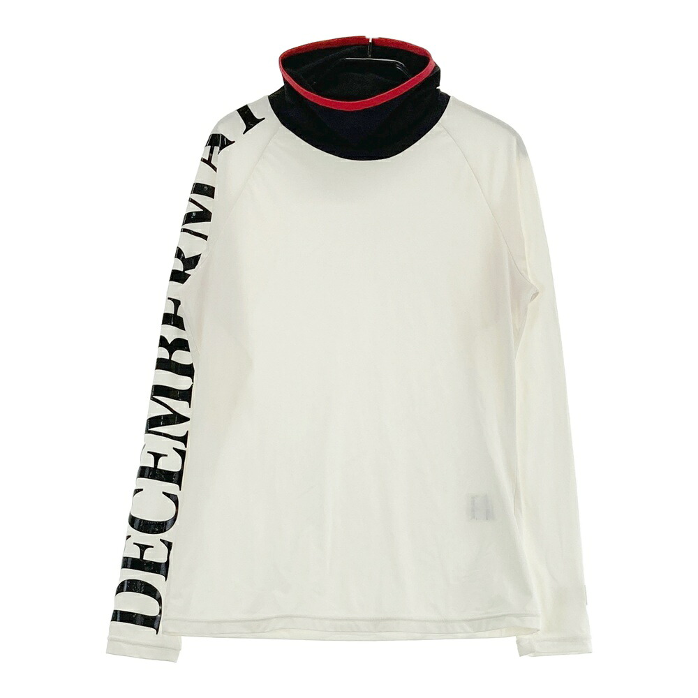 DECEMBERMAY ディセンバーメイ ハイネック 長袖インナーTシャツ ホワイト系 S 【中古】ゴルフウェア レディース