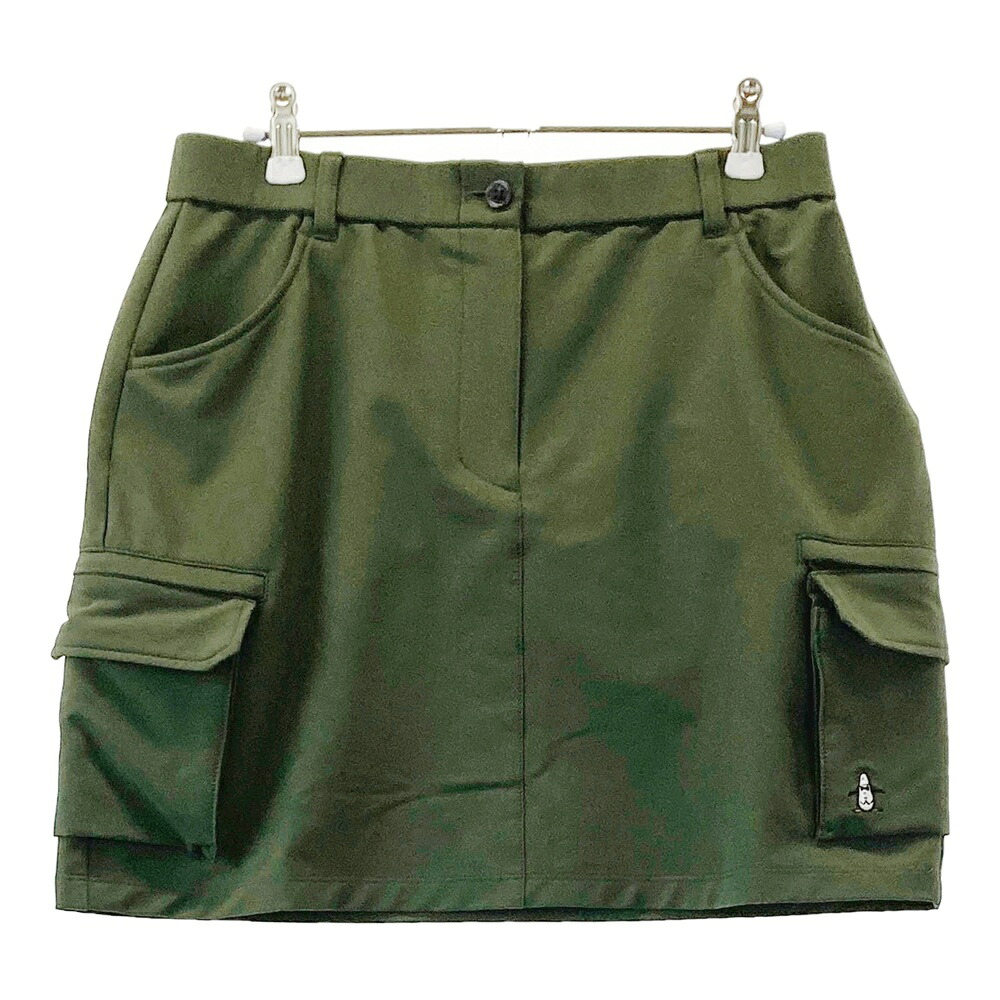 MUNSING WEAR マンシングウェア 2024年モデル 裏起毛 ストレッチスカート カーキ系 11 【中古】ゴルフウェア レディース