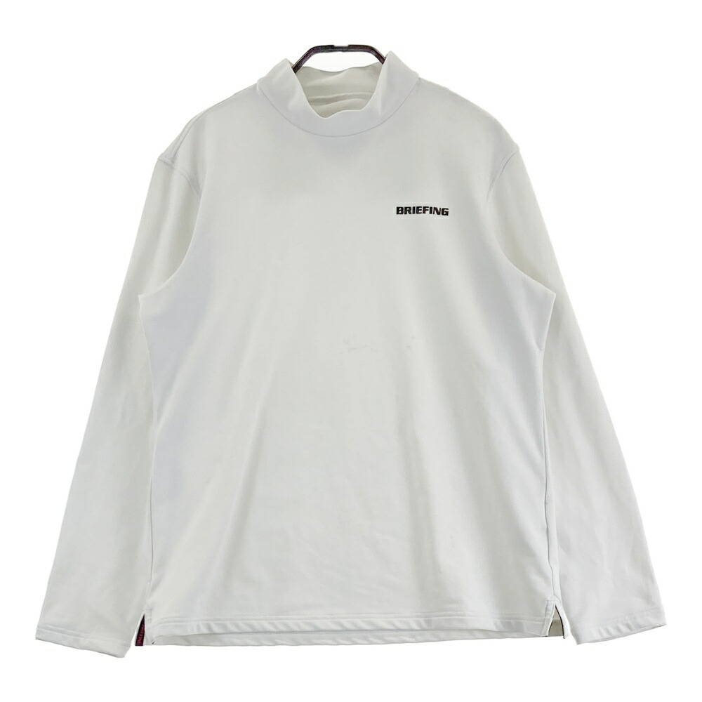 BRIEFING GOLF ブリーフィング ハイネック 長袖Tシャツ ホワイト系 L 【中古】ゴルフウェア レディース