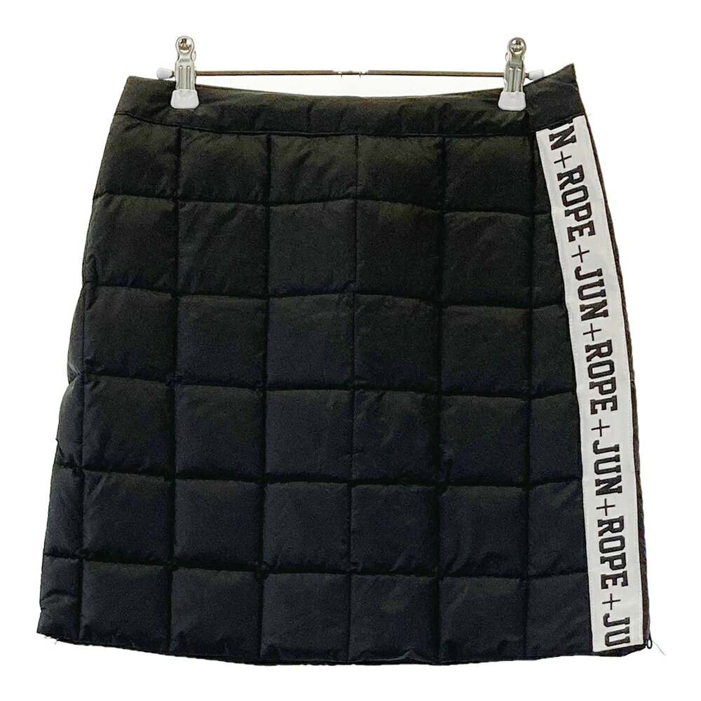 JUN&ROPE ジュン アンド ロペ ダウンスカート サイドロゴ ブラック系 L 【中古】ゴルフウェア レディース|中古ゴルフウェア通販STST