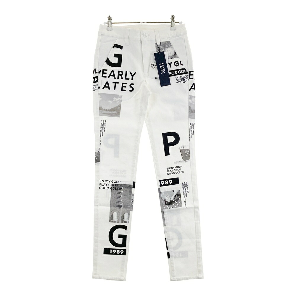 PEARLY GATES パーリーゲイツ 055-2231916 パンツ ホワイト系 00 【中古】ゴルフウェア レディース