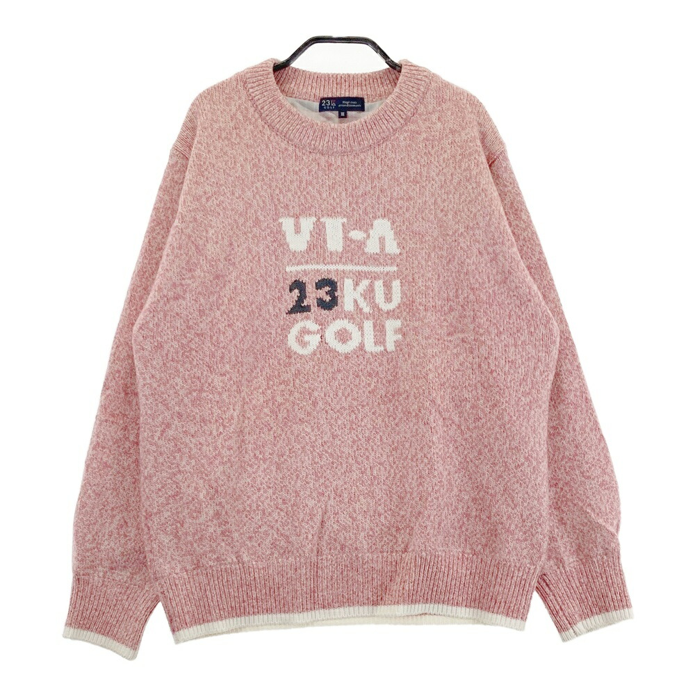 楽天市場】23区GOLF ニジュウサンクゴルフ ニットセーター ピンク系 1