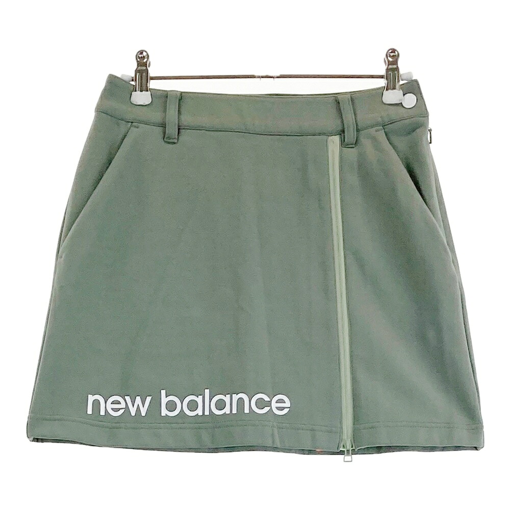NEW BALANCE GOLF ニューバランス 2023年モデル フロントジップ スウェットスカート カーキ系 00 【中古】ゴルフウェア レディース