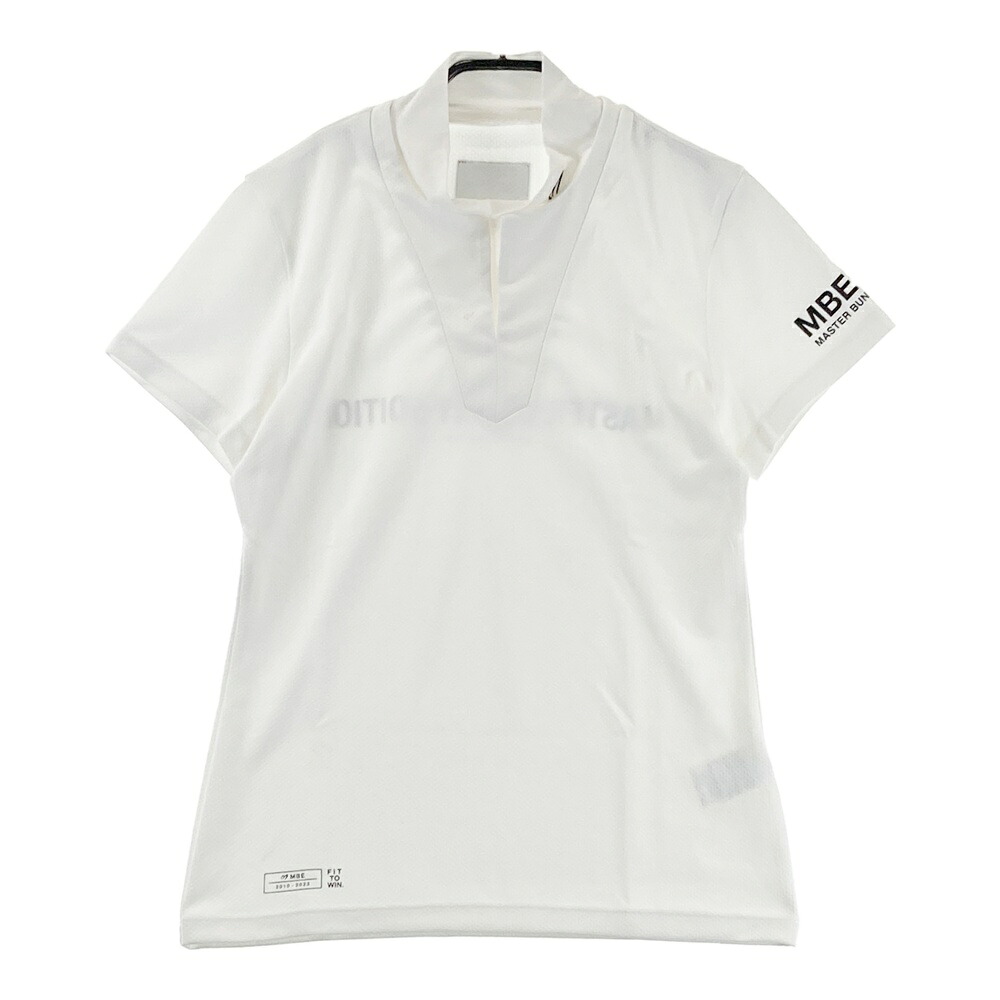 MASTER BUNNY EDITION マスターバニーエディション 2023年 半袖ハイネックTシャツ ホワイト系 1 【中古】ゴルフウェア レディース