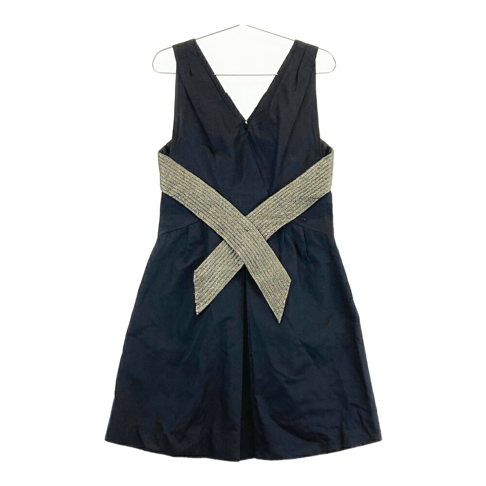 CHANELシャネル　シルクキャミワンピース CHANEL（シャネル） ワンピース ブラック ホワイト女優 キーラ