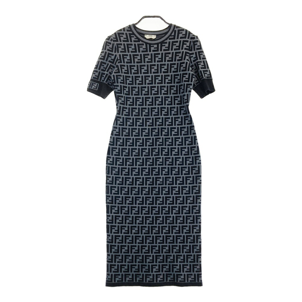 FENDI フェンディ ズッキーノ ズッカ柄 ワンピース ノースリーブ 膝丈 ナイロン92% エラスタン8% オフホワイト ブラウン #40 楽天市場】FENDI フェンディ ズッキーノ ズッカ柄 ワンピース