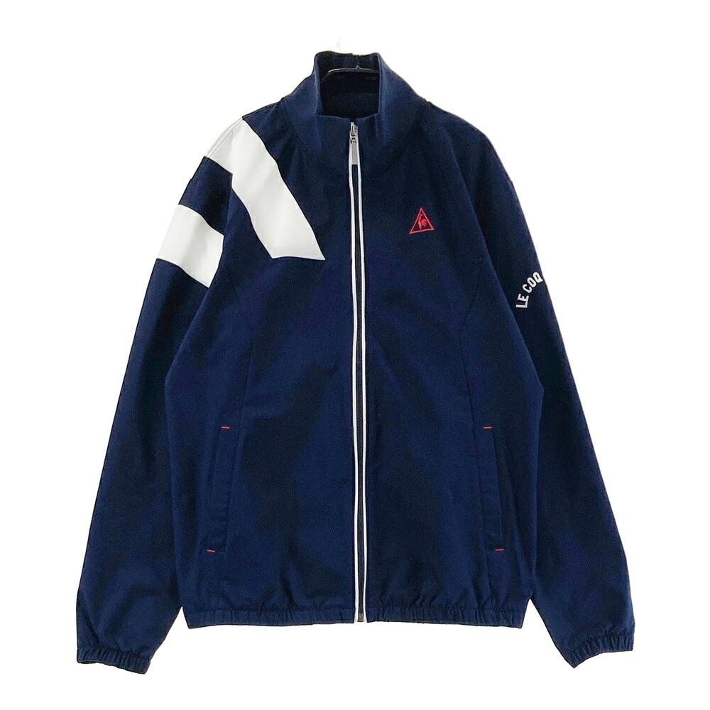 LE COQ GOLF ルコックゴルフ ジップジャケット ネイビー系 M 【中古】ゴルフウェア レディース