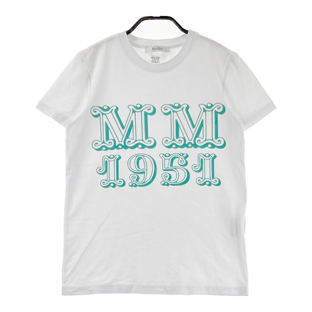 MAX MARA マックスマーラ 2319410432 半袖Tシャツ MINCIO ホワイト系 XS 【中古】レディース