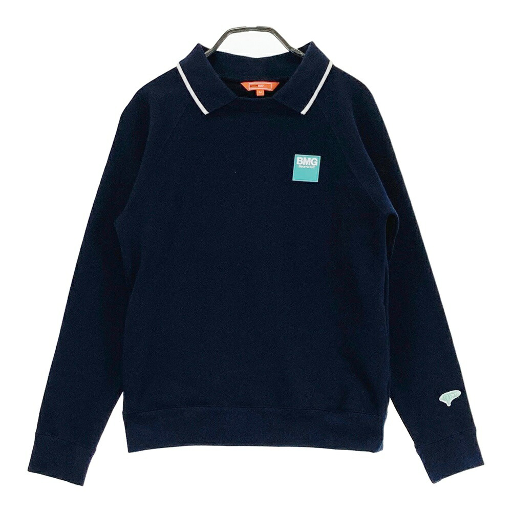 BEAMS GOLF ビームスゴルフ  長袖 襟付 スウェットトレーナー  米国海軍系 M 【中古】ゴルフ御召しもの レディース