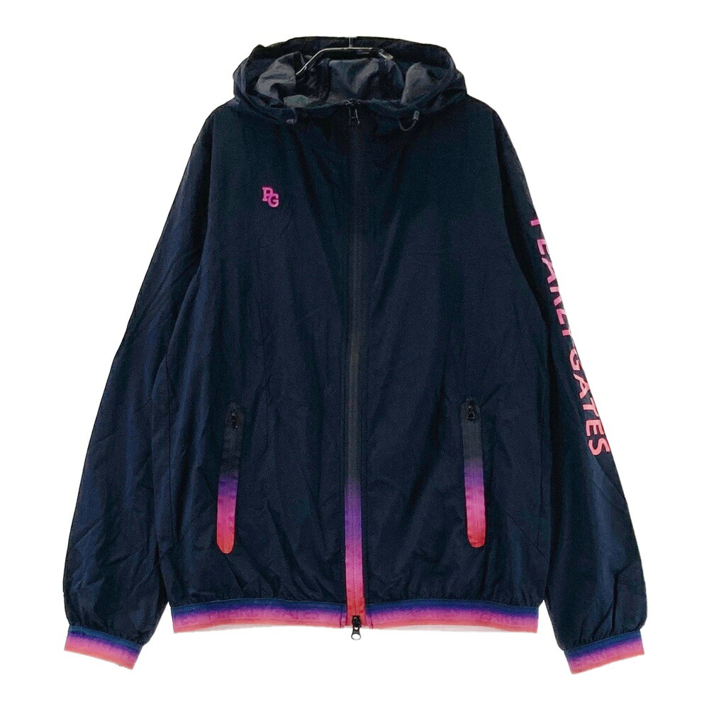 PEARLY GATES パーリーゲイツ ジップ ナイロン ジャケット ブラック系 1 【中古】ゴルフウェア レディース