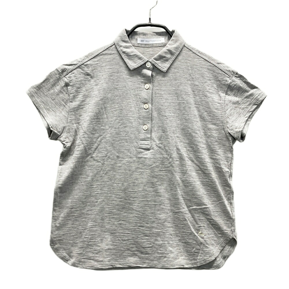 TRAVIS MATHEW トラビスマシュー 半袖ポロシャツ グレー系 S 【中古】ゴルフウェア レディース