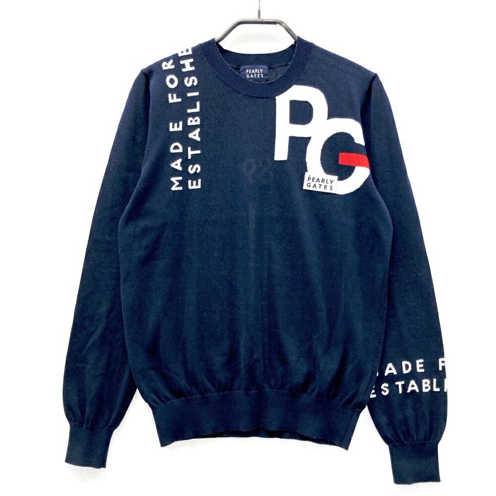 PEARLY GATES パーリーゲイツ  長袖 編み物スウェーター  米国海軍系 0 【中古】ゴルフ御召しもの レディース