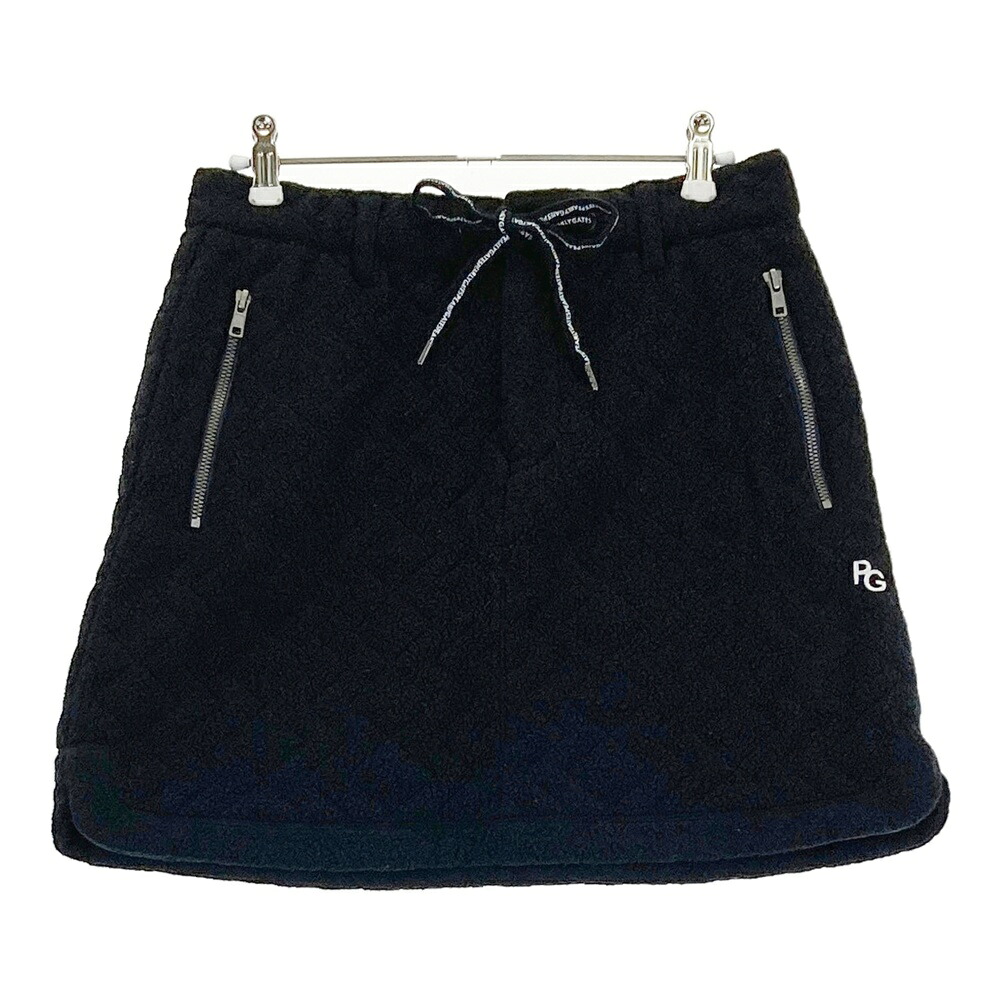 PEARLY GATES パーリーゲイツ ボア 中綿スカート ネイビー系 1 【中古】ゴルフウェア レディース