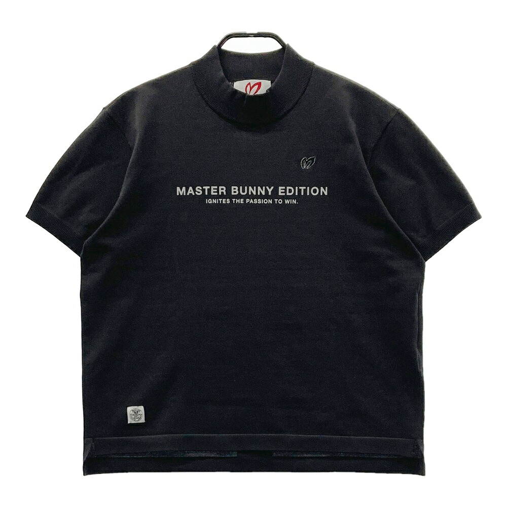 MASTER BUNNY EDITION マスターバニーエディション 2024年 ハイネック 半袖編み物プルオーバー  薄墨色系 1 【中古】ゴルフ御召しもの レディース