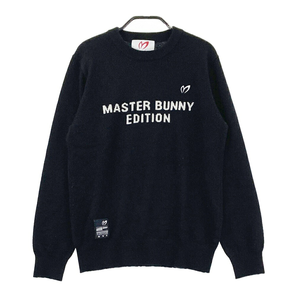 MASTER BUNNY EDITION マスターバニーエディション 2022年 カシミール 編み物スウェーター  黒いこと系 0 【中古】ゴルフ御召しもの レディース