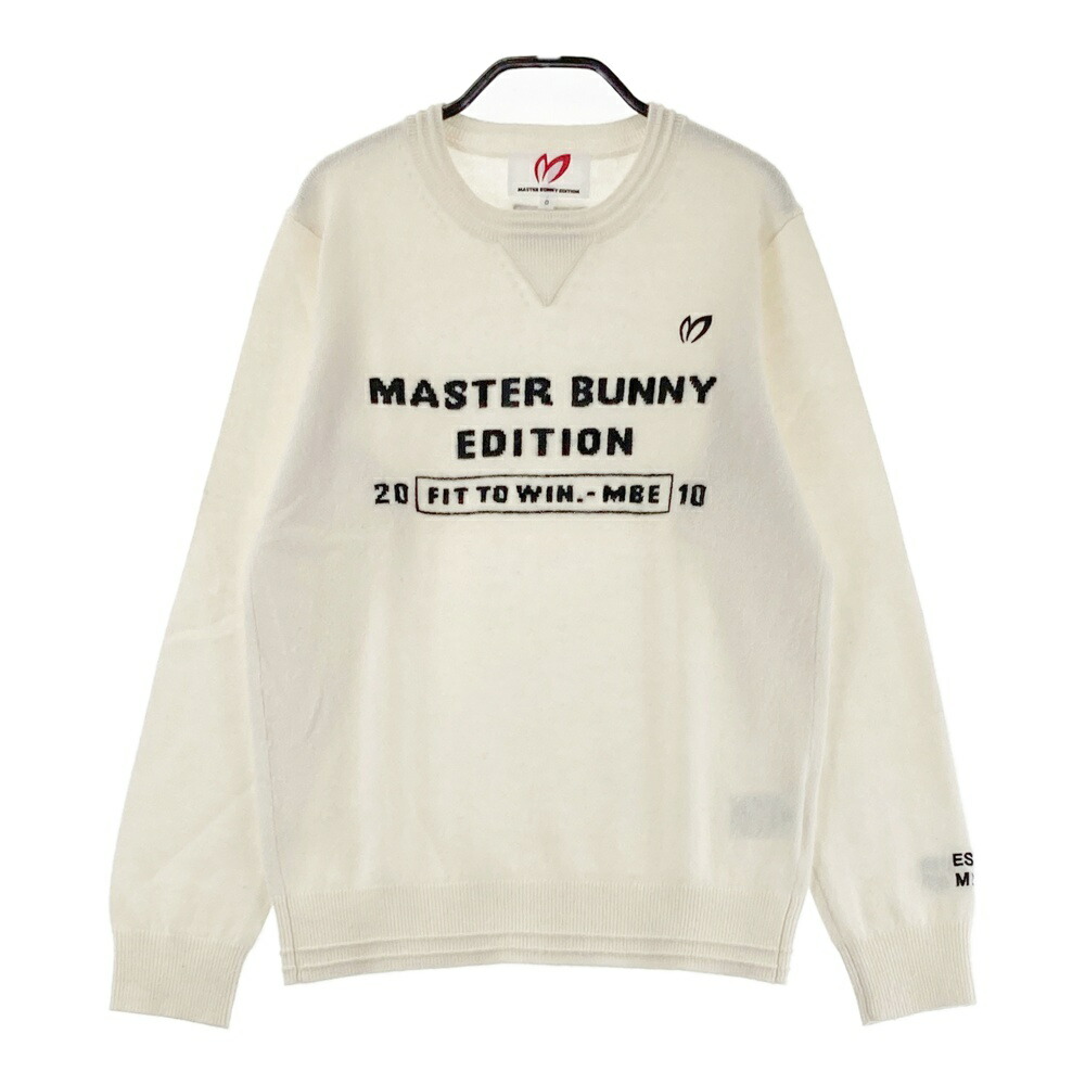 MASTER BUNNY EDITION マスターバニーエディション 2023年 カシミール 編み物スウェーター  白いこと系 0 【中古】ゴルフ御召しもの レディース