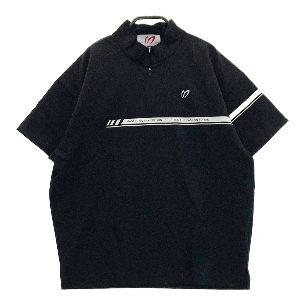 MASTER BUNNY EDITION マスターバニーエディション 2024年 半袖ハーフジップTシャツ ブラック系 0 【中古】ゴルフウェア レディース|中古ゴルフウェア通販STST