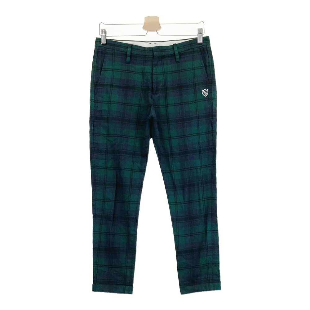 Pearly gates パーリーゲイツ　チェック柄　ゴルフパンツ　メンズ　ロゴ PEARLY GATES パーリーゲイツ ゴルフパンツ ロングパンツ チェック柄