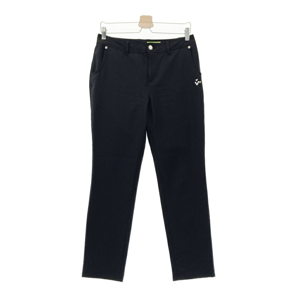 VIVA HEART ビバハート ストレッチパンツ ブラック系 42 【中古】ゴルフウェア レディース