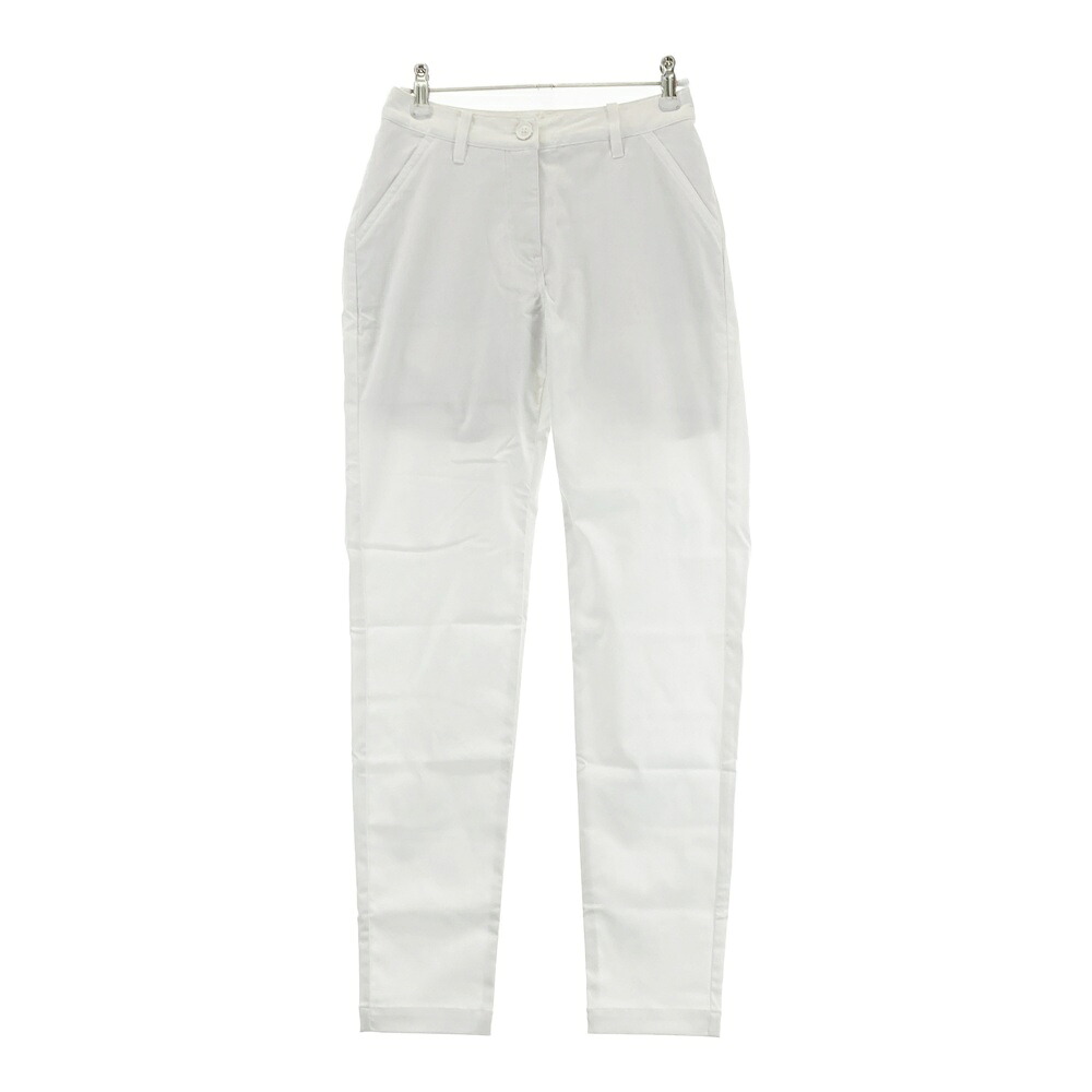 AND PER SE アンパスィ 2024年モデル 裏地付 ストレッチパンツ ホワイト系 XS 【中古】ゴルフウェア レディース