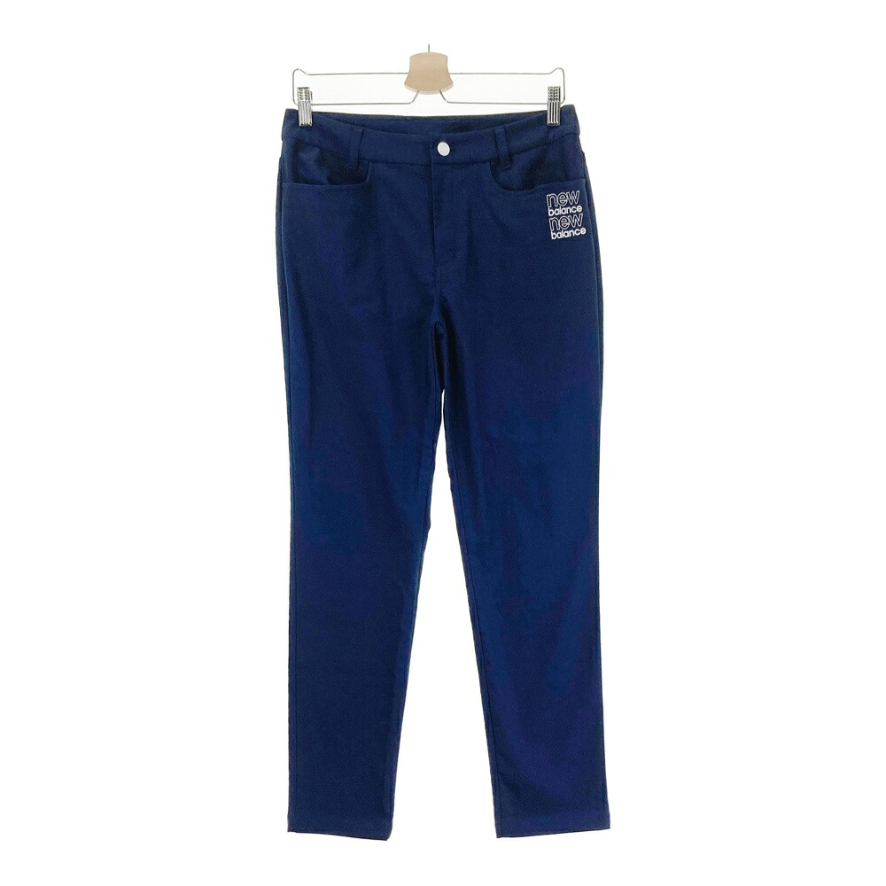 NEW BALANCE GOLF ニューバランス 2023年モデル ストレッチパンツ プリント ネイビー系 2 【中古】ゴルフウェア レディース