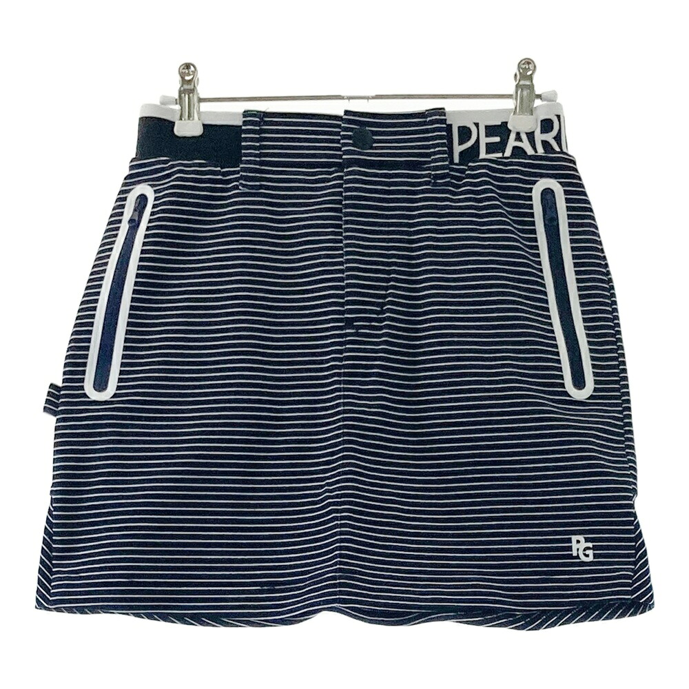 PEARLY GATES パーリーゲイツ ストレッチスカート ボーダー柄 ブラック系 00 【中古】ゴルフウェア レディース|中古ゴルフウェア通販STST