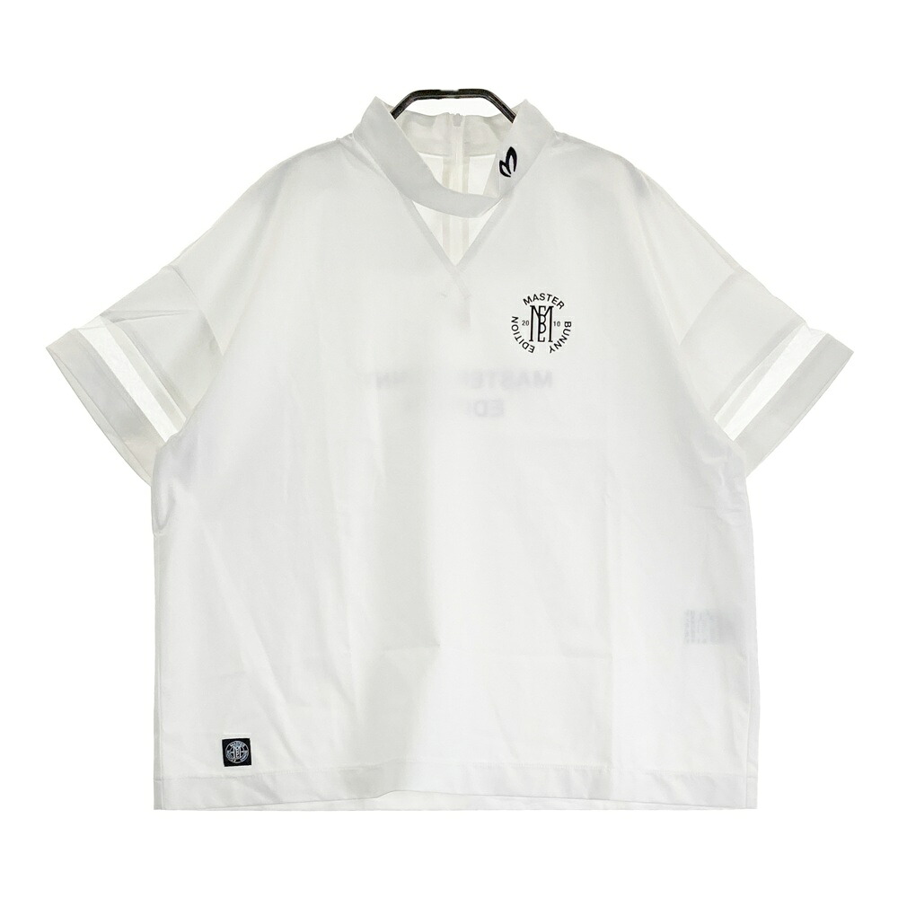 MASTER BUNNY EDITION マスターバニーエディション 2024年 ハイネック 半袖Tシャツ シースルー ホワイト系 0 【中古】ゴルフウェア レディース