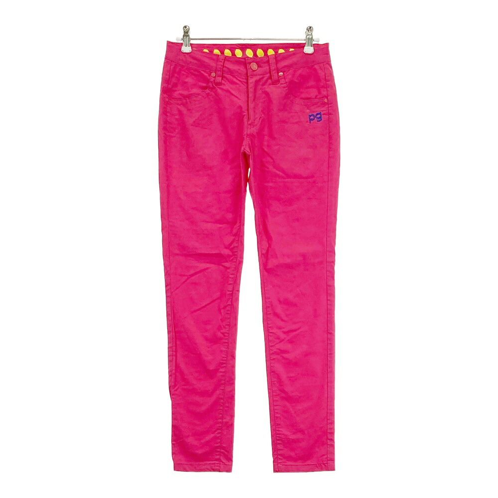 PEARLY GATES パーリーゲイツ ストレッチパンツ ピンク系 00 【中古】ゴルフウェア レディース