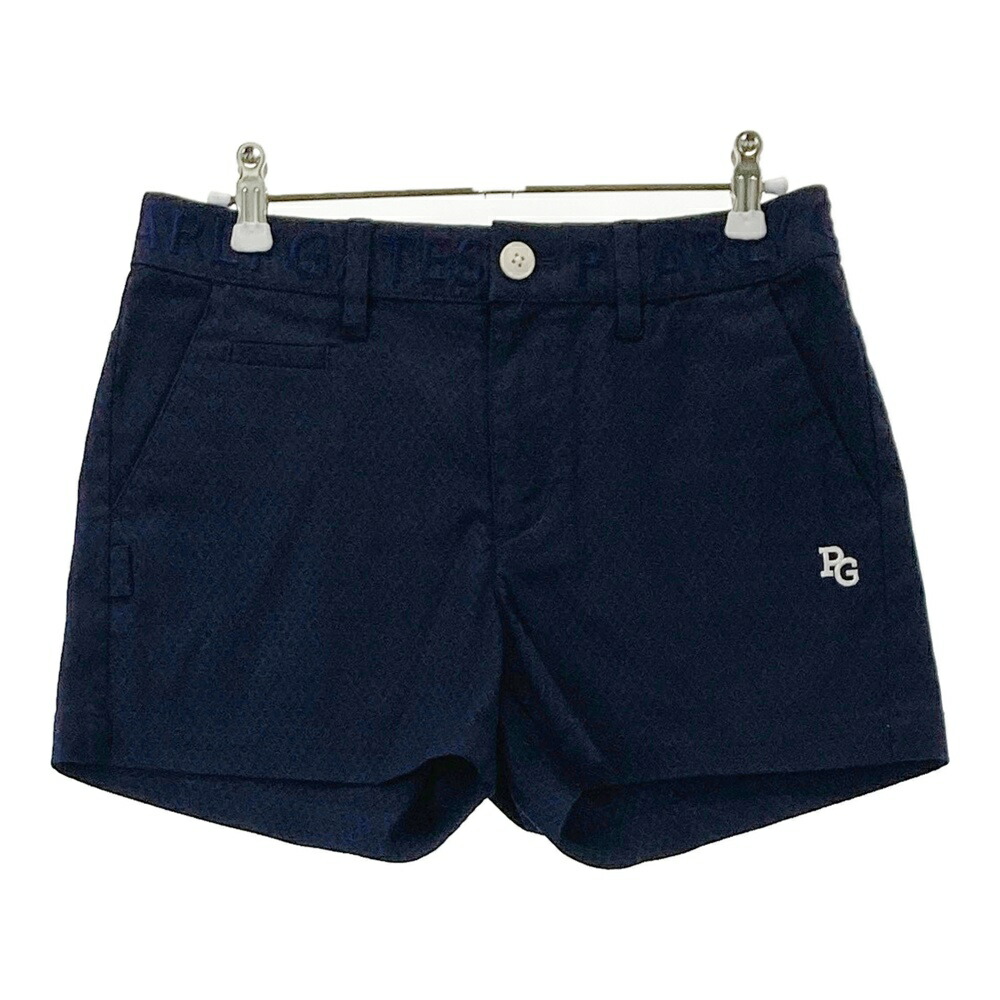 PEARLY GATES パーリーゲイツ 2023年 ショートパンツ 総柄 ネイビー系 0 【中古】ゴルフウェア レディース