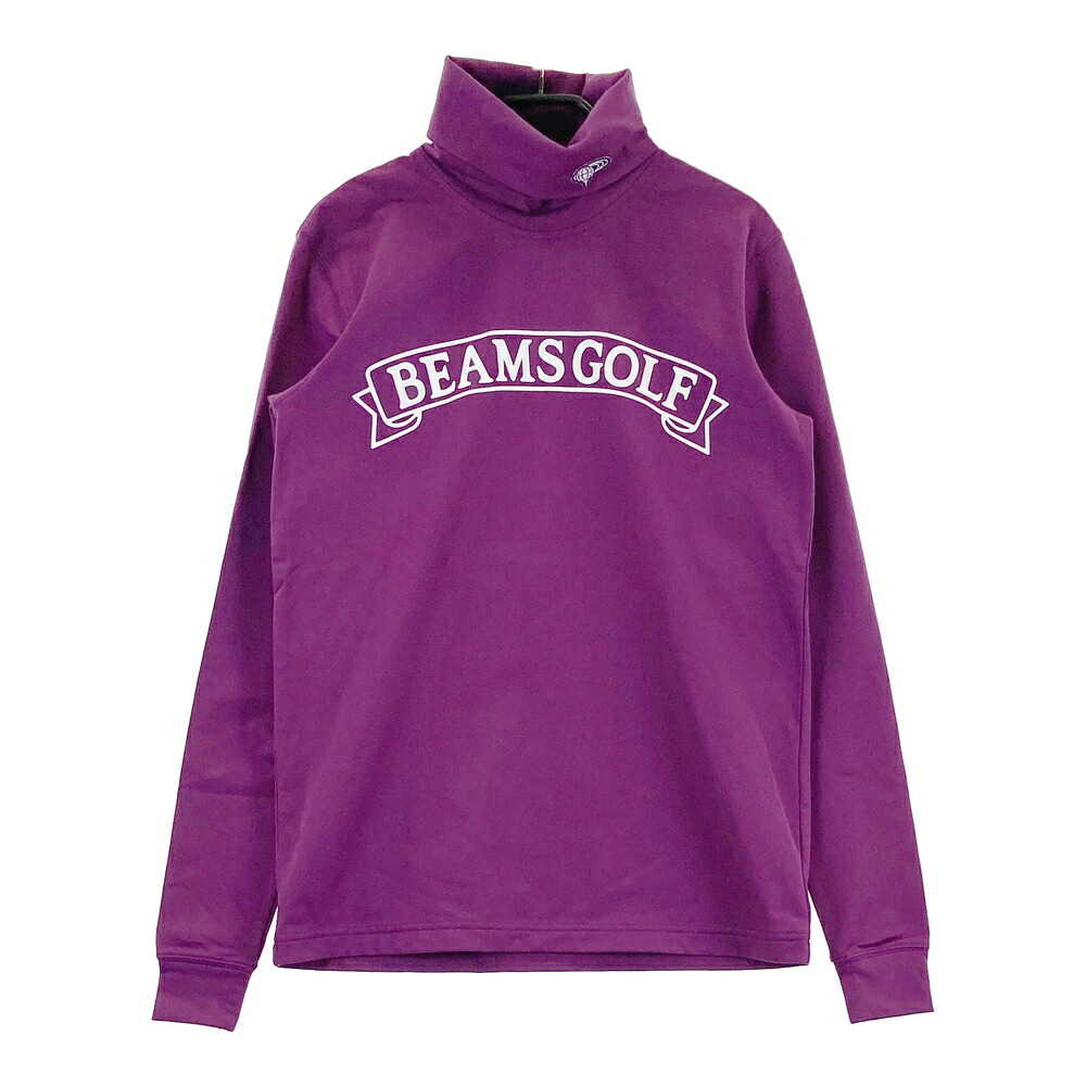 BEAMS GOLF ビームスゴルフ 裏起毛 タートルネック 長袖Tシャツ パープル系 S 【中古】ゴルフウェア レディース