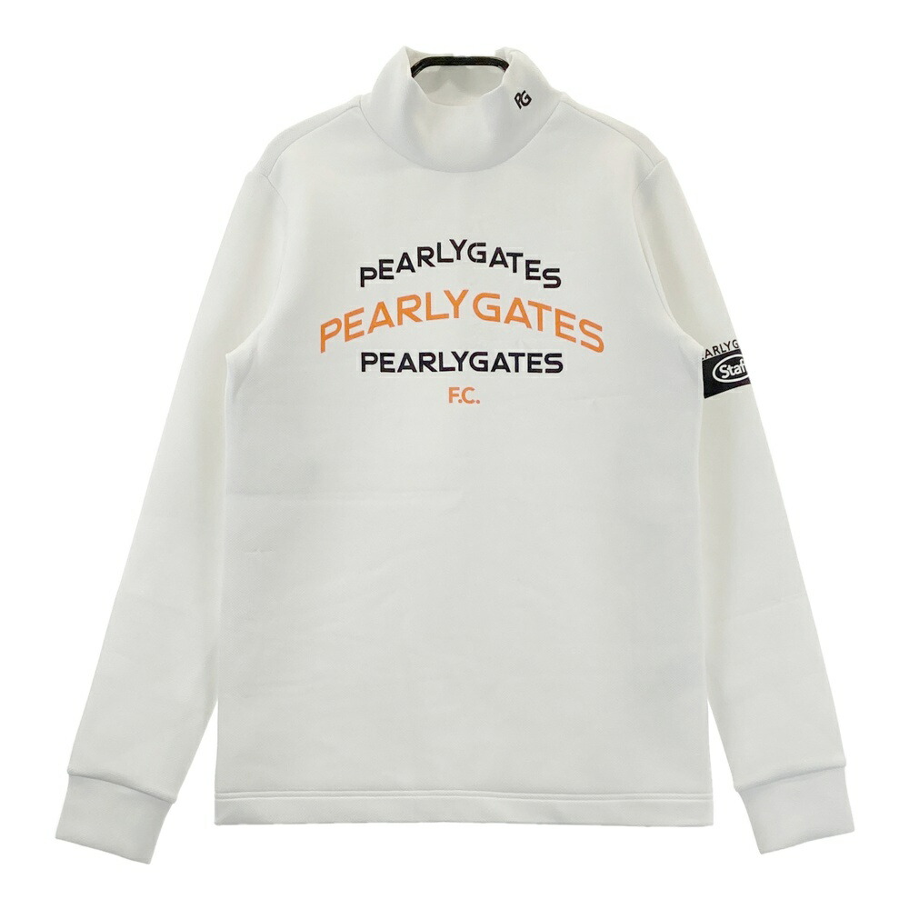 PEARLY GATES パーリーゲイツ 2024年モデル ハイネック スウェットトレーナー ホワイト系 1 【中古】ゴルフウェア レディース