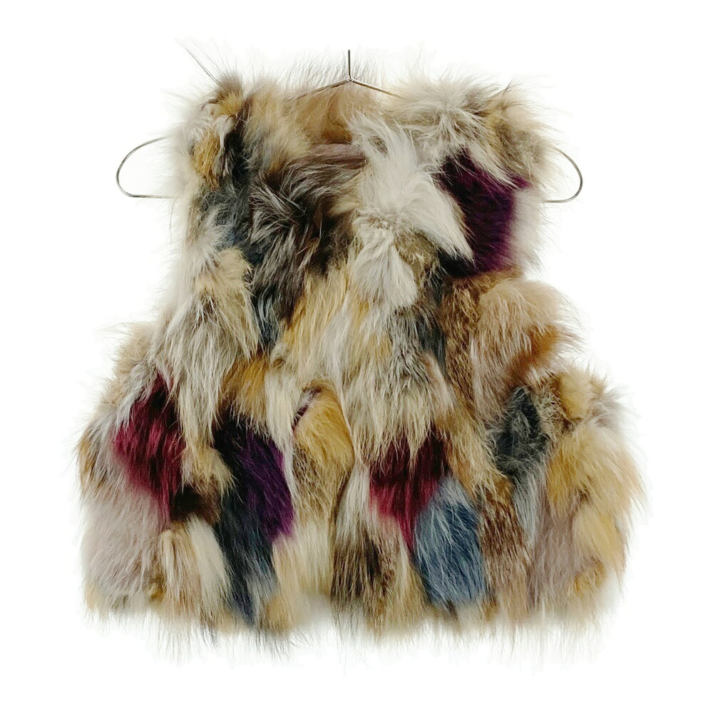 ZADIG&VOLTAIRE ザディグ エ ヴォルテール ファーベスト ベージュ系 S 【中古】レディース｜中古ゴルフウェア通販STST