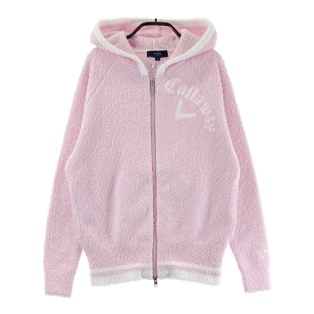 CALLAWAY キャロウェイ ニットジップパーカー ピンク系 S 【中古】ゴルフウェア レディース|中古ゴルフウェア通販STST