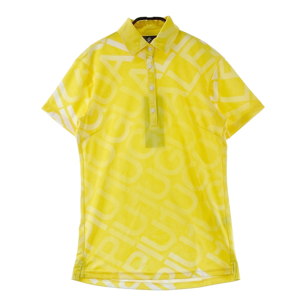 1PIU1UGUALE3 GOLF GST003 半袖ポロシャツ イエロー系 2 【中古】ゴルフウェア レディース