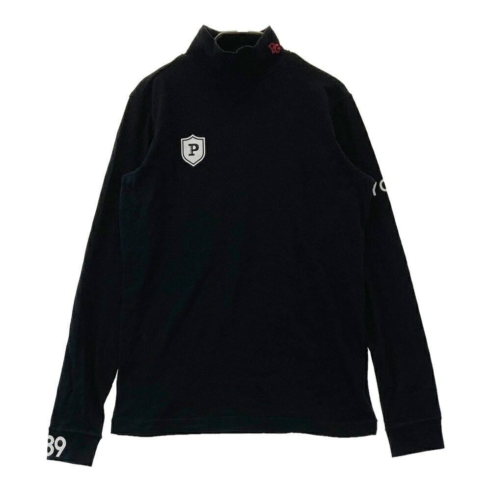PEARLY GATES パーリーゲイツ ハイネック 長袖Tシャツ ネイビー系 1 【中古】ゴルフウェア レディース