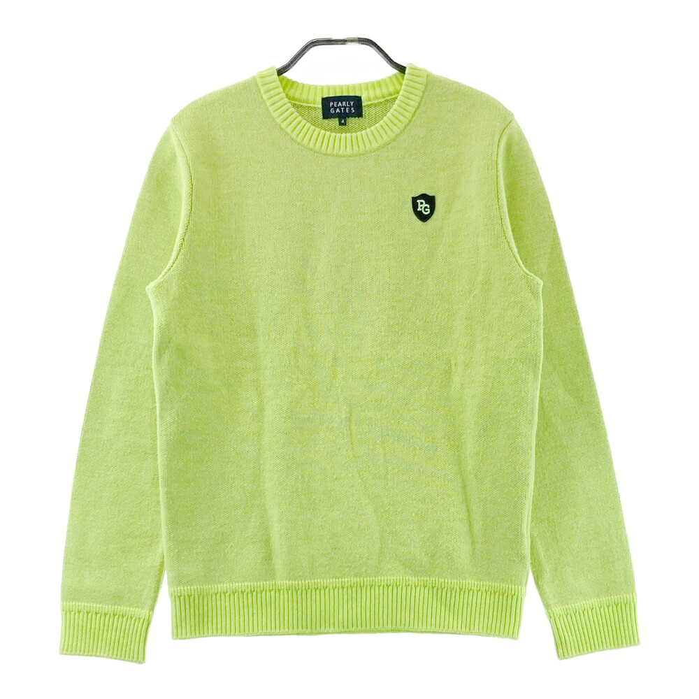 PEARLY GATES パーリーゲイツ  編み物  緑であること系 4 【中古】ゴルフ御召しもの レディース