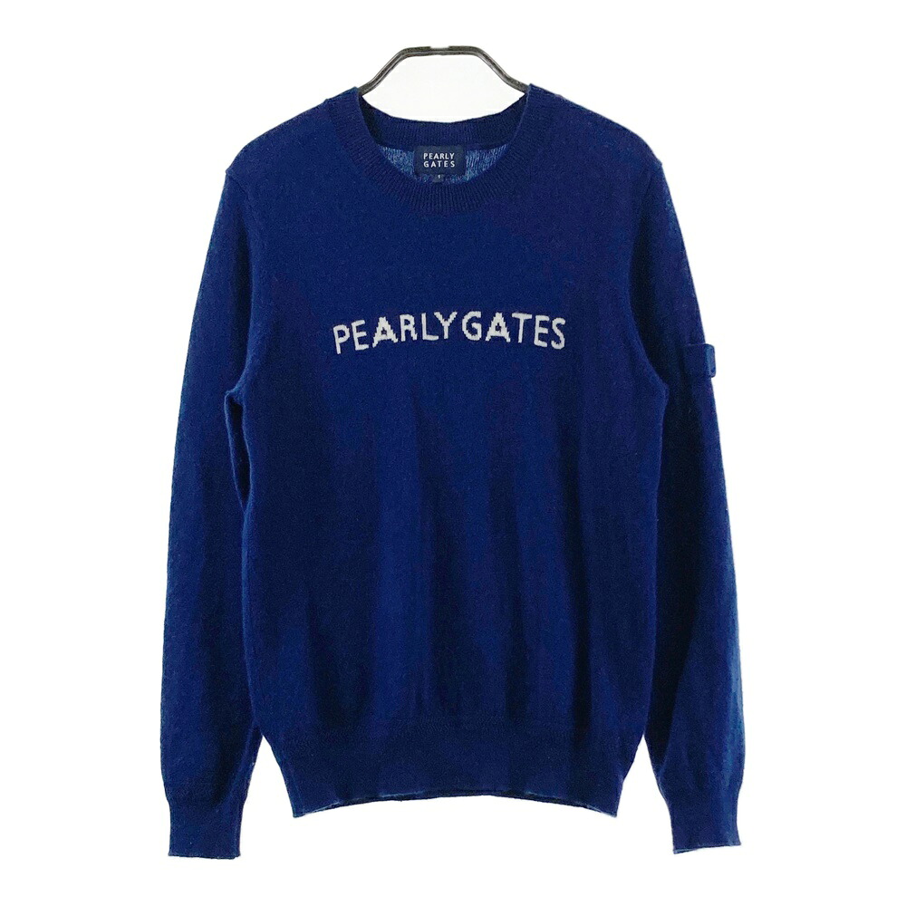 PEARLY GATES パーリーゲイツ  カシミヤニットセーター  米国海軍系 1 【中古】ゴルフ御召しもの レディース