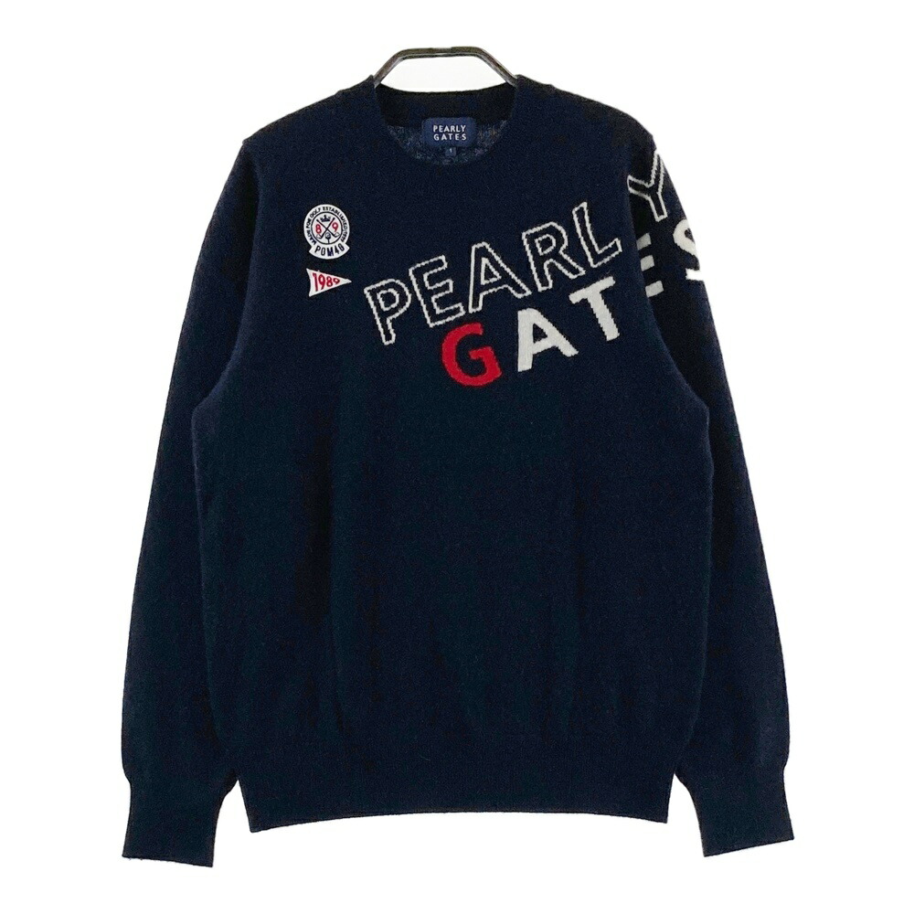 PEARLY GATES パーリーゲイツ  カシミール 編み物スウェーター  米国海軍系 1 【中古】ゴルフ御召しもの レディース