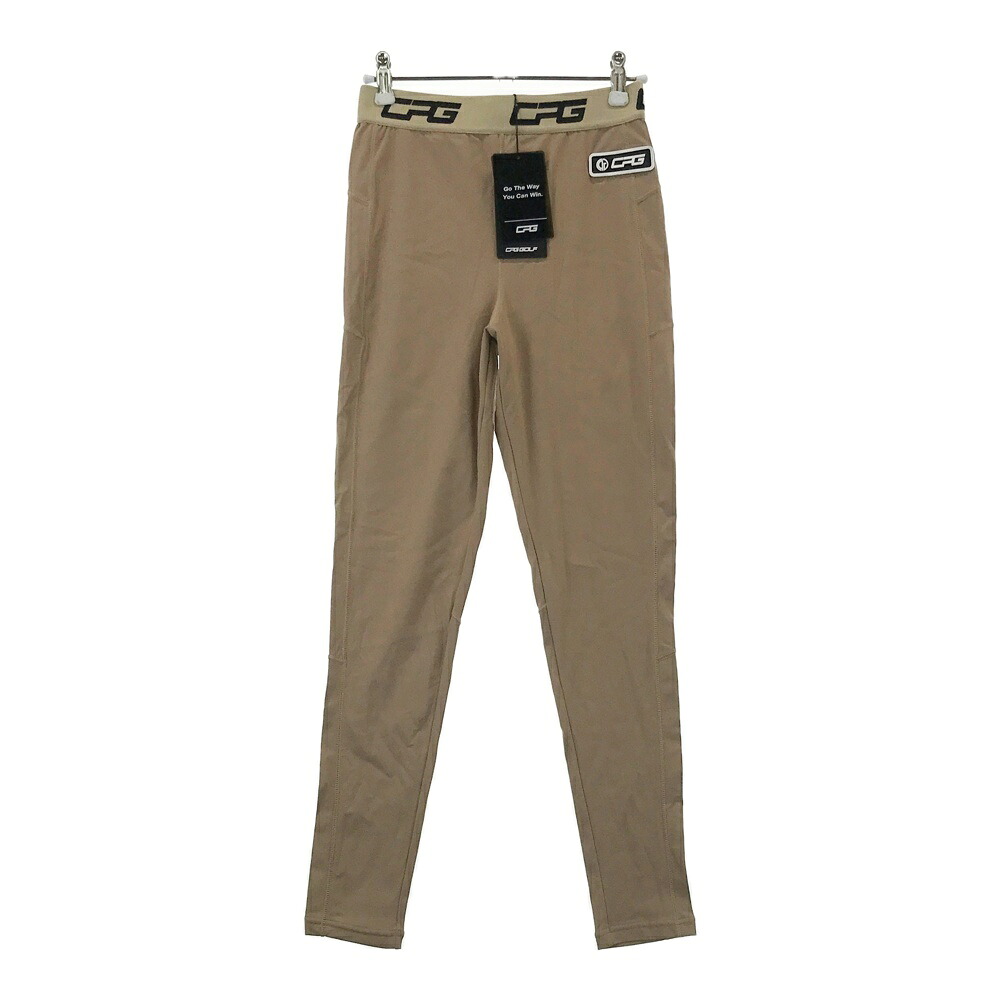 CPG GOLF シーピージーゴルフ レギンスパンツ ベージュ系 3 【中古】ゴルフウェア レディース