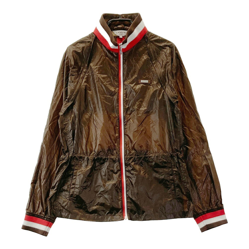 LANVIN SPORT ランバン スポール 2WAY長袖ジップジャケット ブラウン系 40 【中古】ゴルフウェア レディース