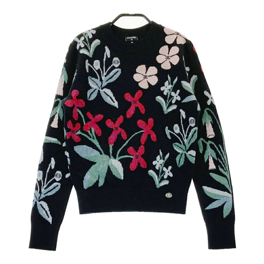 楽天市場】CHANEL シャネル カシミヤ70％ シルク30％ 半袖 ニット