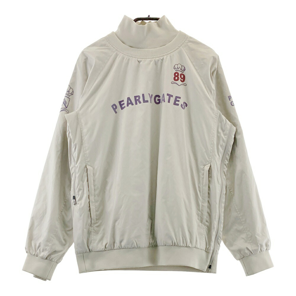 PEARLY GATES パーリーゲイツ インナー付 蓄熱スニードジャック ブルゾン ベージュ系 1 【中古】ゴルフウェア レディース