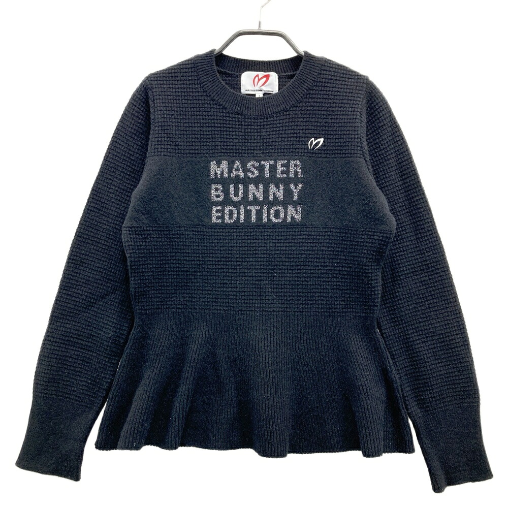 MASTER BUNNY EDITION マスターバニーエディション 2023年 編み物 スウェーター  黒いこと系 1 【中古】ゴルフ御召しもの レディース