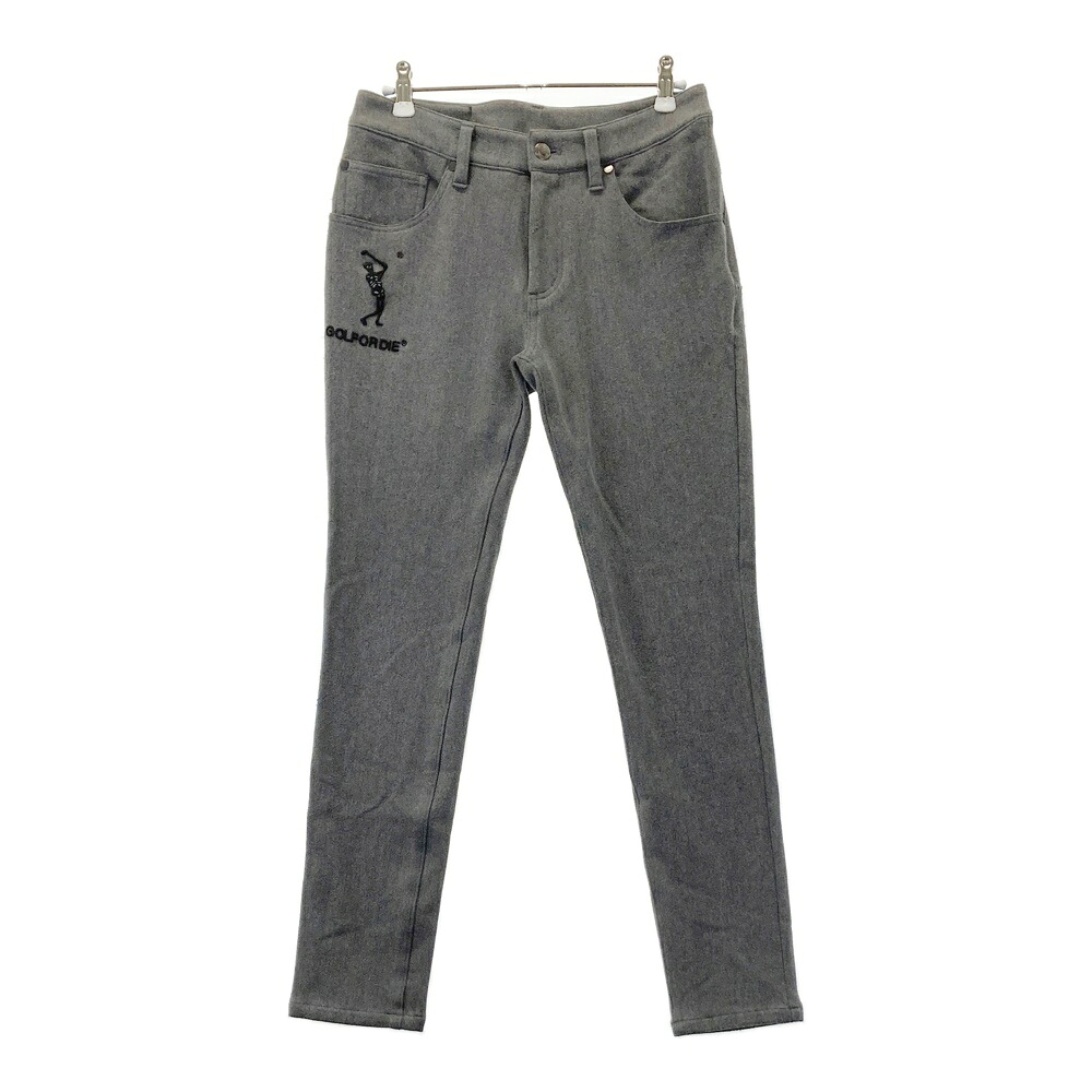 MARK&LONA マークアンドロナ MLW-1D-AT21 ストレッチパンツ グレー系 38 【中古】ゴルフウェア レディース