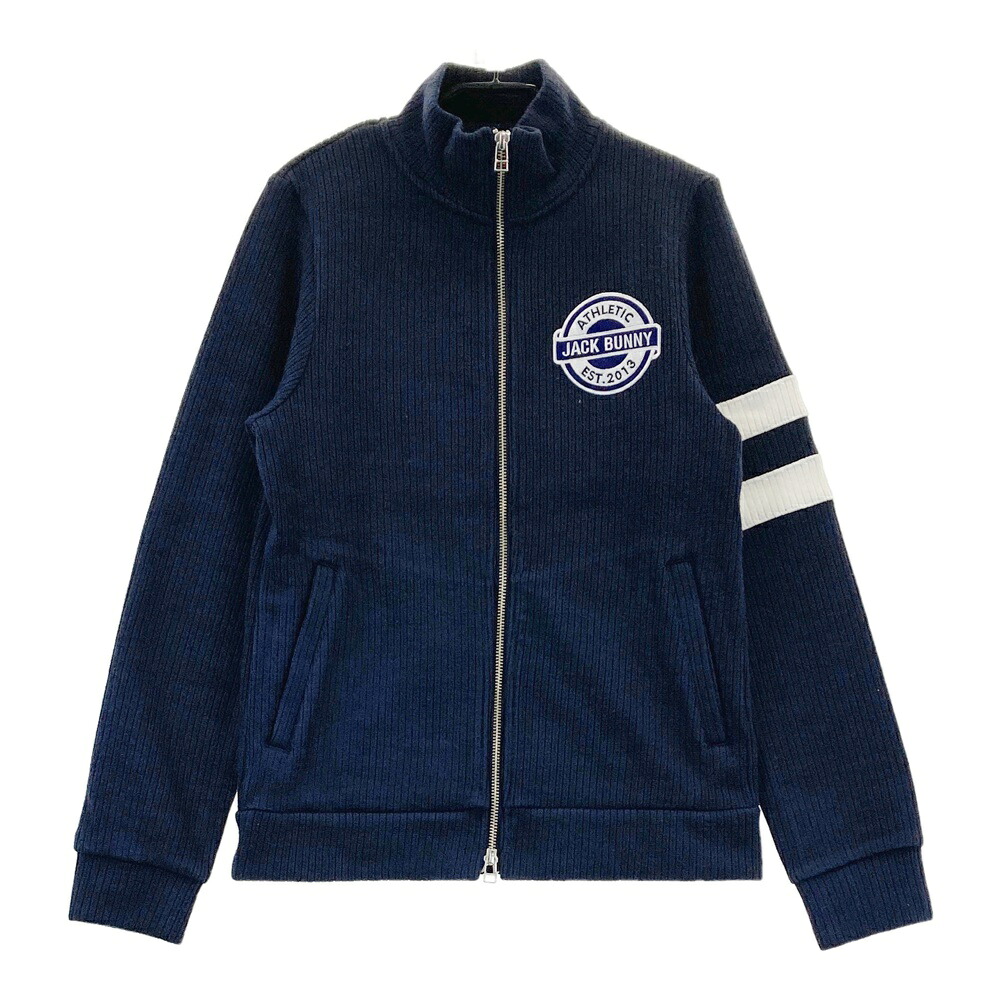 JACK BUNNY ジャックバニー ニット ジップジャケット ネイビー系 1 【中古】ゴルフウェア レディース