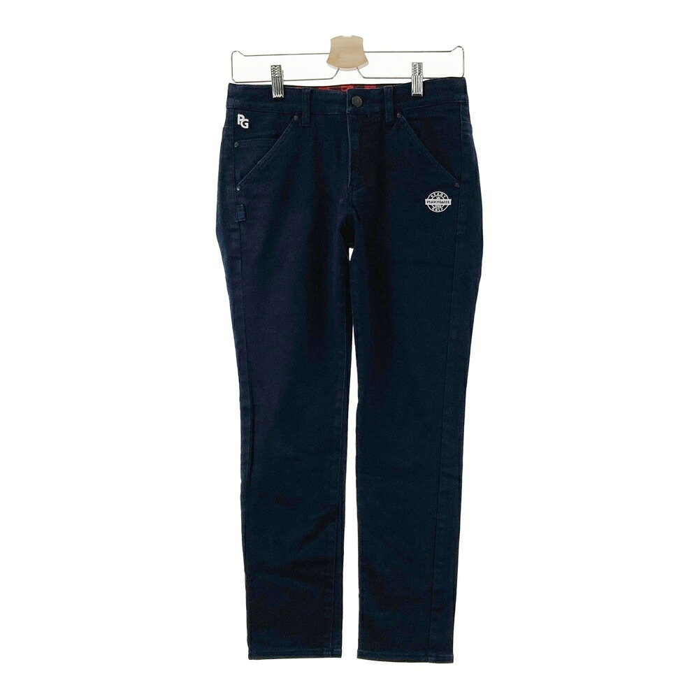 PEARLY GATES パーリーゲイツ ストレッチパンツ ネイビー系 0 【中古】ゴルフウェア レディース